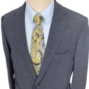 Rodd & Gunn Officina Blazer Mens 42 Navy Blue Sports Fit Italian Wool